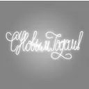 Светящаяся электрическая фигура Эйджи С новым годом! универсальная 528 ламп h 90 см разноцветный