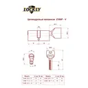 Цилиндровый механизм LOCKLY Z100P-70-V-G (35/35) кл./верт.