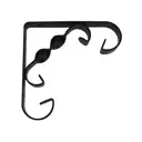 Кронштейн для полки AMIG 20-150x150 цвет черный