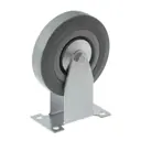 Аппаратное колесо А5 FCg 54 неповоротное без тормоза с площадкой Ø125 мм 100 кг резина