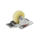 Колесо А5 32075Sb поворотное с тормозом с площадкой Ø75 мм 100 кг полипропилен