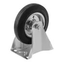 Колесо А5 промышленное усиленное FRC 63 неповоротное без тормоза с площадкой Ø160 мм 190 кг резина