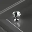 Мебельная ручка-кнопка GTV с кристаллом GZ-CRPB20-01 хром