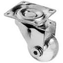 Колесо поворотное GTV D-35мм прозрачное на площадке Brazylia нагрузка 30кг комплект 4 шт