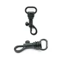 Карабин с рамкой для создания сумок и ремонта аксессуаров 10 мм 10 шт цвет черный глянец