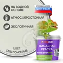 Краска фасадная EUROPAINT В_ЛМ_1111_СВС 5 л цвет светло-серый