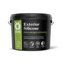 Краска фасадная силиконовая Olsta Exterior silicone матовая цвет белый база A 9.0 л