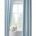 Шторы на шторной ленте decoracion С элегантными полосками #33010605, 145x275см, цвет белый и голубой