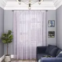 Тюль Бриз YML1090 на шторной ленте 250x500 см, цвет фиолетовый