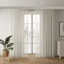 Тюль органза соты Лука 250x260 цвет бежевый на шторной ленте