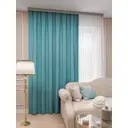 Портьера Канвас Domlegrand 150x280 см цвет бирюзовый
