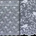 Тюль Inva Жаккард "Птицы" 280x300 белый