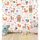 Фотообои флизелиновые Luxury walls Детские 300x270 см Лесная вечеринка