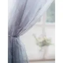 Тюль на шторной ленте Новелла YML698 300x250 см цвет сине-серый