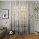 Тюль на шторной ленте Новелла YML699 300x260 см цвет сине-серый