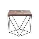 Журнальный столик квадратный Ilwi MBL-W-TL-T-1-M/1/2, 50x50 см коричневый