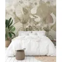 Фотообои флизелиновые Luxury walls № 1 300x270 см Бежевые листья