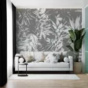 Фотообои флизелиновые с виниловым покрытием Luxury Walls AM00803BW "Листья ананаса" 300x270 см