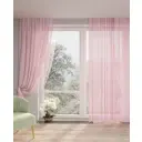 Тюль на шторной ленте Дождик 300x270 цвет пыльная роза