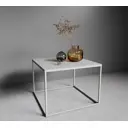Журнальный столик квадратный Metaldesign 60x60 см белый