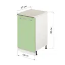 Напольный шкаф Лидер Modern Alto ~~ Модерн altoTS4060_FSGL 40x85x60 см ЛДСП цвет фисташковый