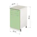 Напольный шкаф Лидер Modern Alto ~~ Модерн altoTY4060_FSGL 40x85x60 см ЛДСП цвет фисташковый