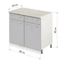 Напольный шкаф Лидер Modern Alto ~~ Модерн altoTY806022_STGL 80x85x60 см ЛДСП