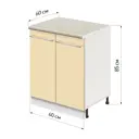 Напольный шкаф Лидер Modern Alto ~~ Модерн altoTS6060_VNGL 60x85x60 см ЛДСП цвет ваниль