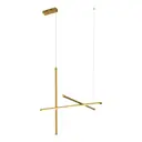 Светильник подвесной светодиодный ST Luce Retico Sl6207.213.37 13 м² теплый белый (желтый) свет цвет матовое золото