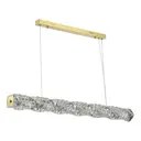 Светильник подвесной светодиодный ST Luce Espira Sl6010.203.30 11 м² теплый белый (желтый) свет цвет золото