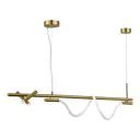 Светильник подвесной светодиодный ST Luce Marlow Sl6118.303.03 6 м² нейтральный белый свет цвет латунь
