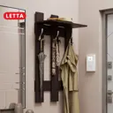 Настенная вешалка Letta Ультра 60x105x28 см цвет венге
