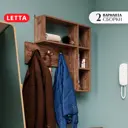 Настенная вешалка Letta Милан 85x78x16 см цвет дуб коричневый табак