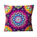 Подушка декоративная Zaberite Мандала Розовый цветок лотоса 8016, 40x40 см