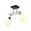 Люстра на штанге Ambrella Light TR9503 Traditional 2 лампы 10 м² цвет хром/черный/светлое дерево