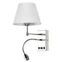 Бра Arte Lamp ELBA A2581AP-2CC, цвет белый