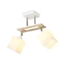 Люстра на штанге Ambrella Light TR9501 Traditional 2 лампы 10 м² цвет белый/золото/светлое дерево