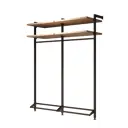 Гардероб Smart alum Калининград 88.5x210x50 см цвет натуральное дерево, черный