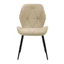Стул Mebel square Crystal m 47x79x44 см велюр цвет бежевый