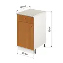 Напольный шкаф Лидер Стандарт TSBY4060_OL 40x85x60 см ЛДСП цвет ольха