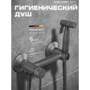 Смеситель для биде Shevanik S107T с гигиеническим душем цвет Графит