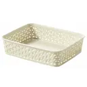 Корзина для хранения в ванной комнате Curver My Style 20x6x25.60см цвет слоновая кость