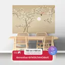Фотообои флизелиновые Первое ателье 150x100 см Птицы с сакурой