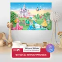 Фотообои флизелиновые Первое ателье для девочки - принцессы и замок 150x100 см pw72272-1