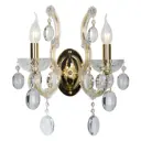 Настенный светильник Crystal Lux HOLLYWOOD AP2 GOLD цвет прозрачный