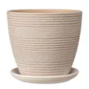 Горшок цветочный Халва Композит d 20.8 см 19.2 см 4.2 л глина бежевый