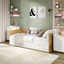 Кровать Трия Стелла 203x66x84 см ЛДСП цвет белый