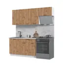 Кухонный гарнитур Kameol Азазель УТ000589014 200x217x60 см ЛДСП цвет белый, дуб вотан