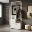 Шкаф для прихожей Трия 80x204.1x36 см ЛДСП цвет белый