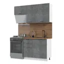 Кухонный гарнитур Kameol Азазель УТ000588770 160x217x60 см ЛДСП цвет белый, бетон